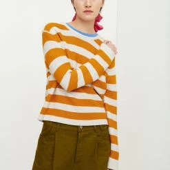 Kowtow EOS Sale* Stripe Crew - Marigold