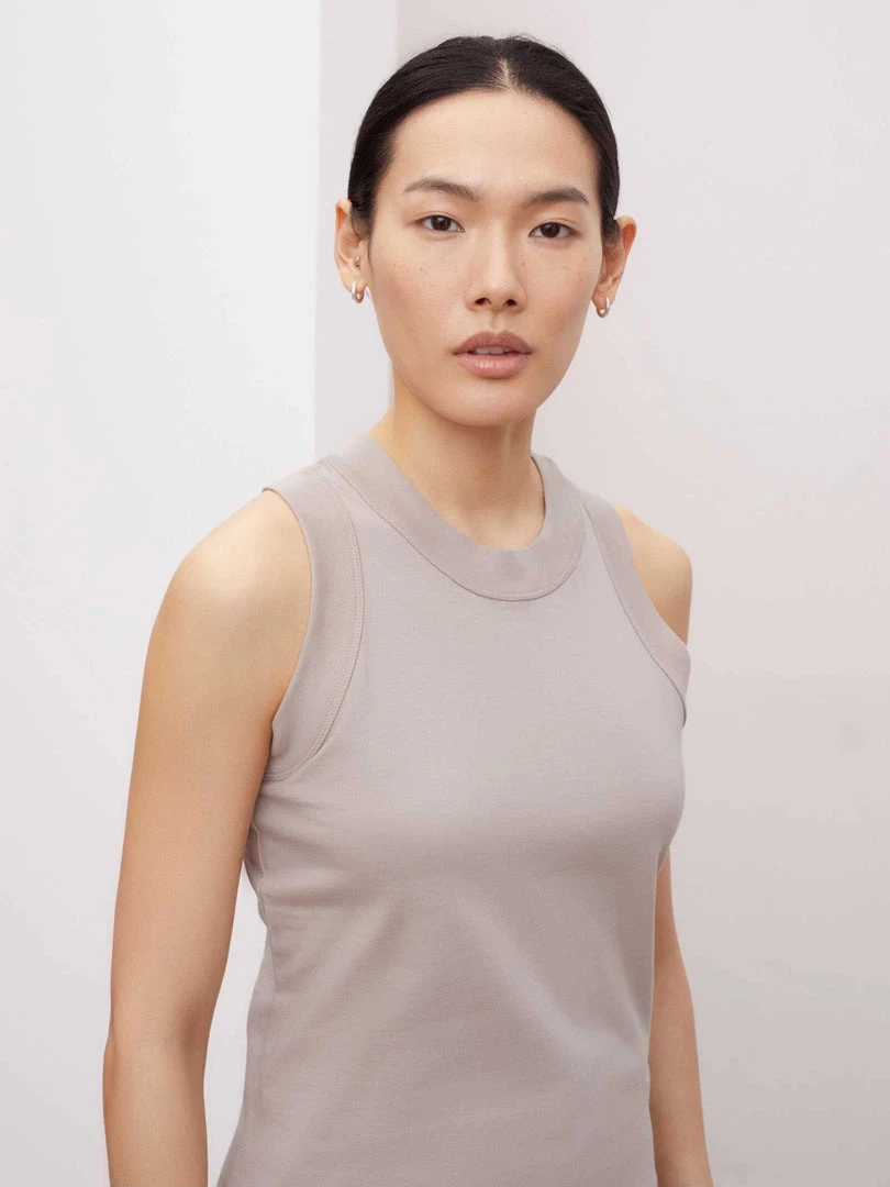 Kowtow Tank Top - Stone EOS Sale* 1 Kowtow Tank Top - Stone EOS Sale*