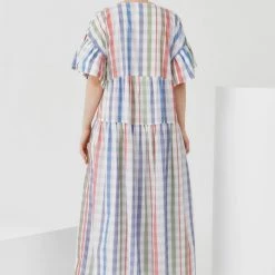 Kowtow Theory Dress – Watercolour Check