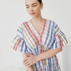 Kowtow Theory Dress – Watercolour Check