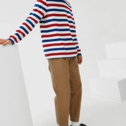 Kowtow Unisex Stripe Crew – Red Blue Stripe EOS Sale* 20 Kowtow Unisex Stripe Crew – Red Blue Stripe EOS Sale*
