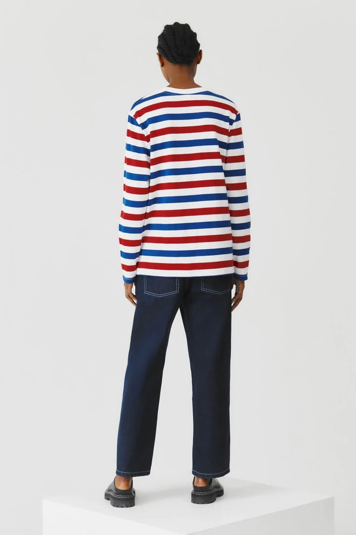 Kowtow Unisex Stripe Crew – Red Blue Stripe EOS Sale* 4 Kowtow Unisex Stripe Crew – Red Blue Stripe EOS Sale*