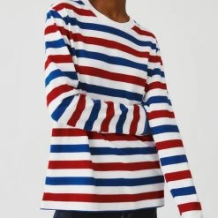 Kowtow Unisex Stripe Crew – Red Blue Stripe EOS Sale* 16 Kowtow Unisex Stripe Crew – Red Blue Stripe EOS Sale*