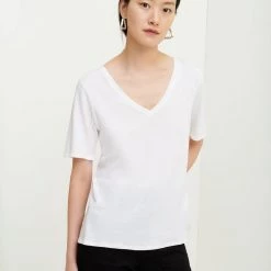 Kowtow V Neck Tee - White