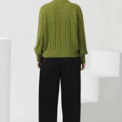 Kowtow Cable Sweater - Leaf EOS Sale* 10 Kowtow Cable Sweater - Leaf EOS Sale*