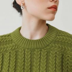 Kowtow Cable Sweater - Leaf EOS Sale*