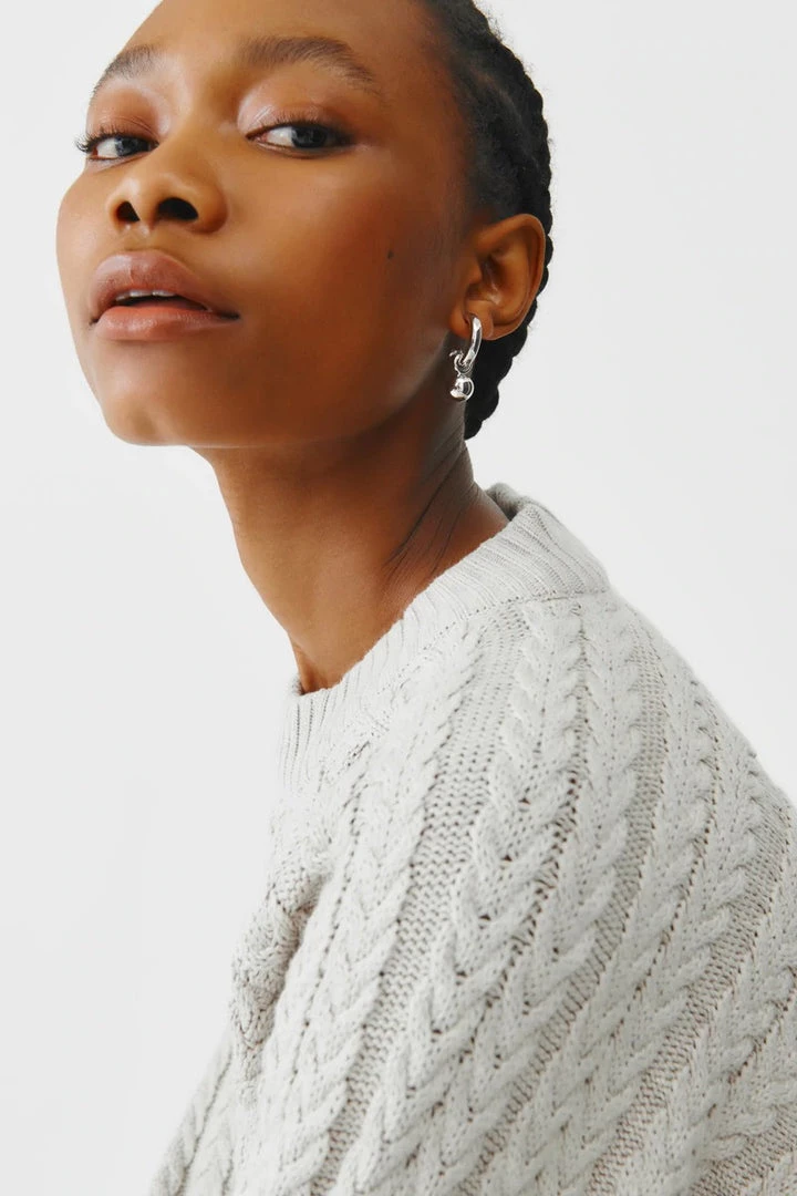 Kowtow Cable Sweater - Marle EOS Sale* 2 Kowtow Cable Sweater - Marle EOS Sale*