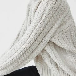 Kowtow Cable Sweater - Marle EOS Sale* 10 Kowtow Cable Sweater - Marle EOS Sale*