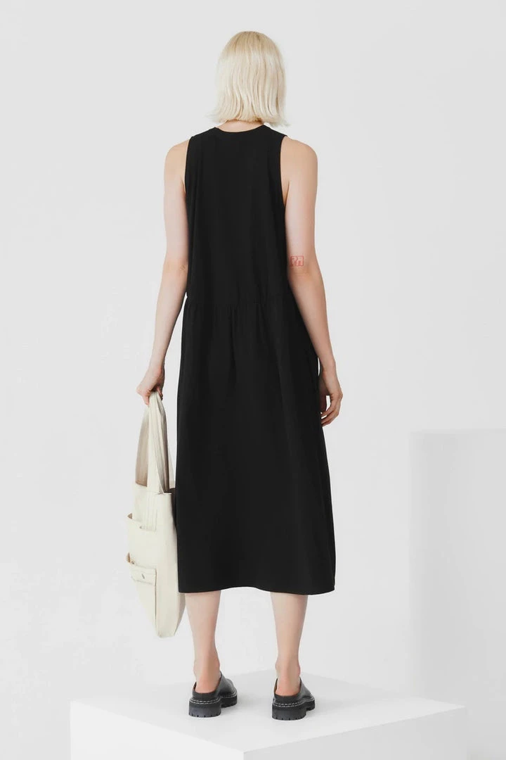 Kowtow EOS Sale* Curve Waist Dress – Black 4 Kowtow EOS Sale* Curve Waist Dress – Black