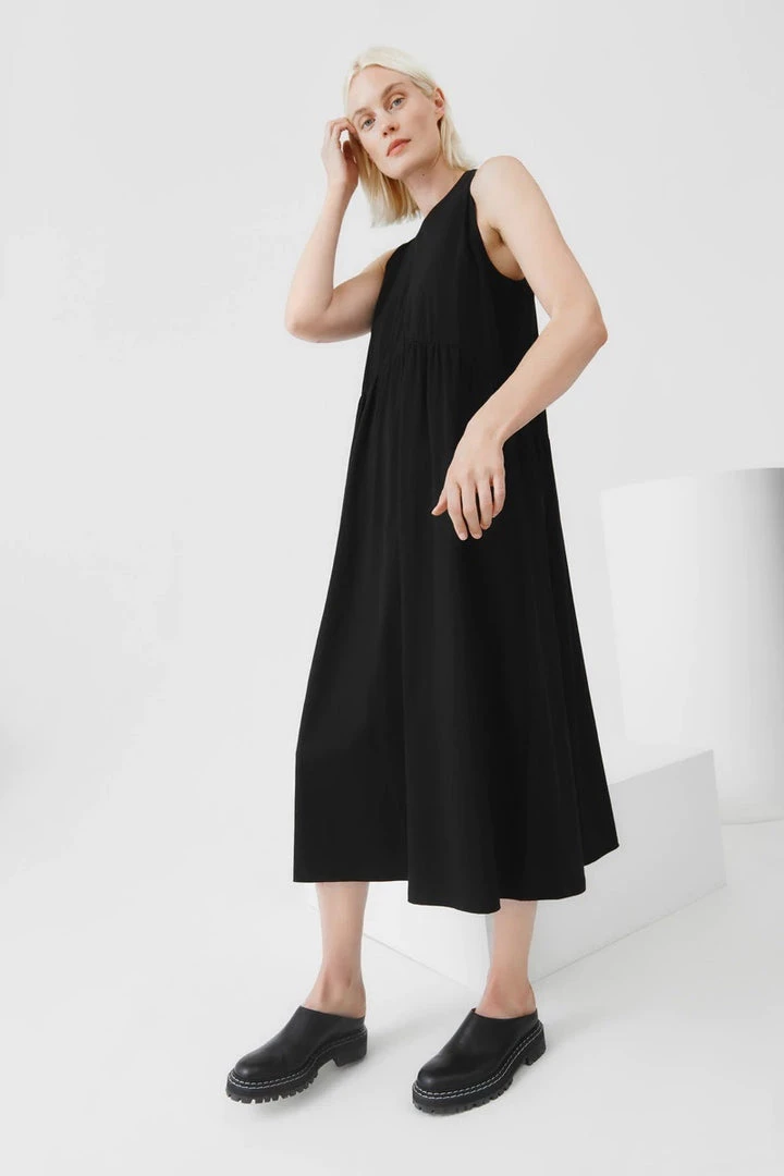 Kowtow EOS Sale* Curve Waist Dress – Black 3 Kowtow EOS Sale* Curve Waist Dress – Black