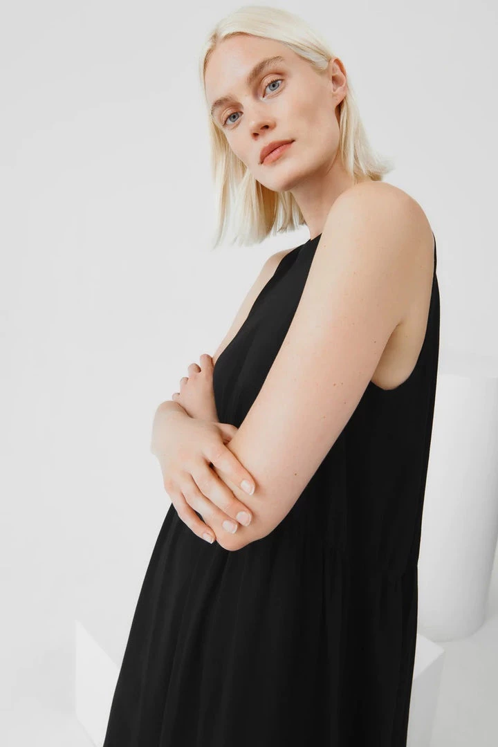 Kowtow EOS Sale* Curve Waist Dress – Black 5 Kowtow EOS Sale* Curve Waist Dress – Black