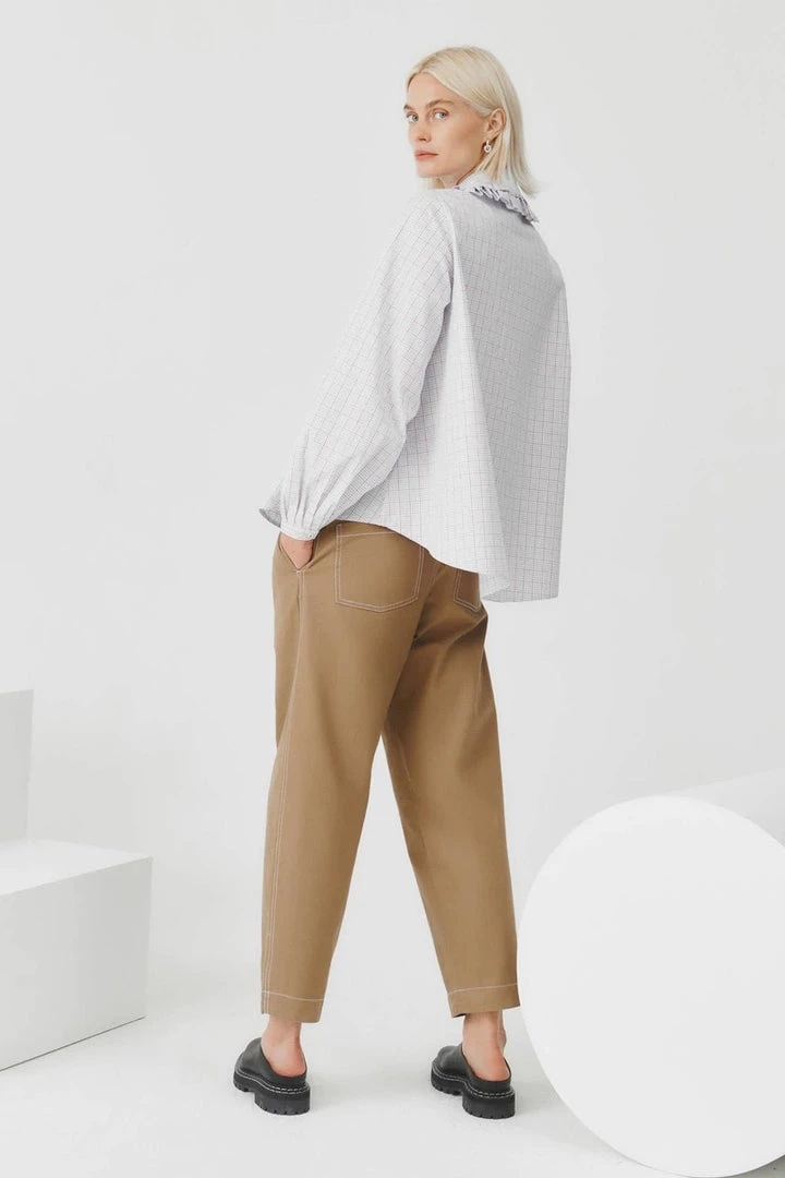 Kowtow Jules Shirt - Maths Grid EOS Sale* 4 Kowtow Jules Shirt - Maths Grid EOS Sale*