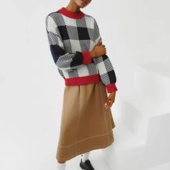 Kowtow EOS Sale* Otti Jumper - Indigo Check