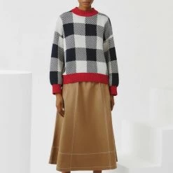 Kowtow EOS Sale* Otti Jumper - Indigo Check