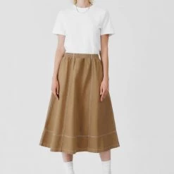 Kowtow EOS Sale* Triangle Skirt - Earth Denim