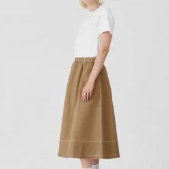 Kowtow EOS Sale* Triangle Skirt - Earth Denim