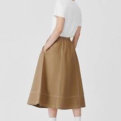 Kowtow EOS Sale* Triangle Skirt - Earth Denim