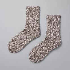 Mauna Kea Wardrobe Japanese Slub Socks – Brown