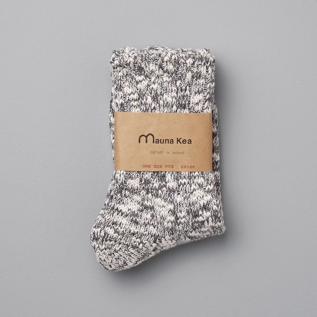 Mauna Kea Japanese Slub Socks – Grey Wardrobe 2 Mauna Kea Japanese Slub Socks – Grey Wardrobe