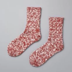 Mauna Kea Wardrobe Japanese Slub Socks – Red