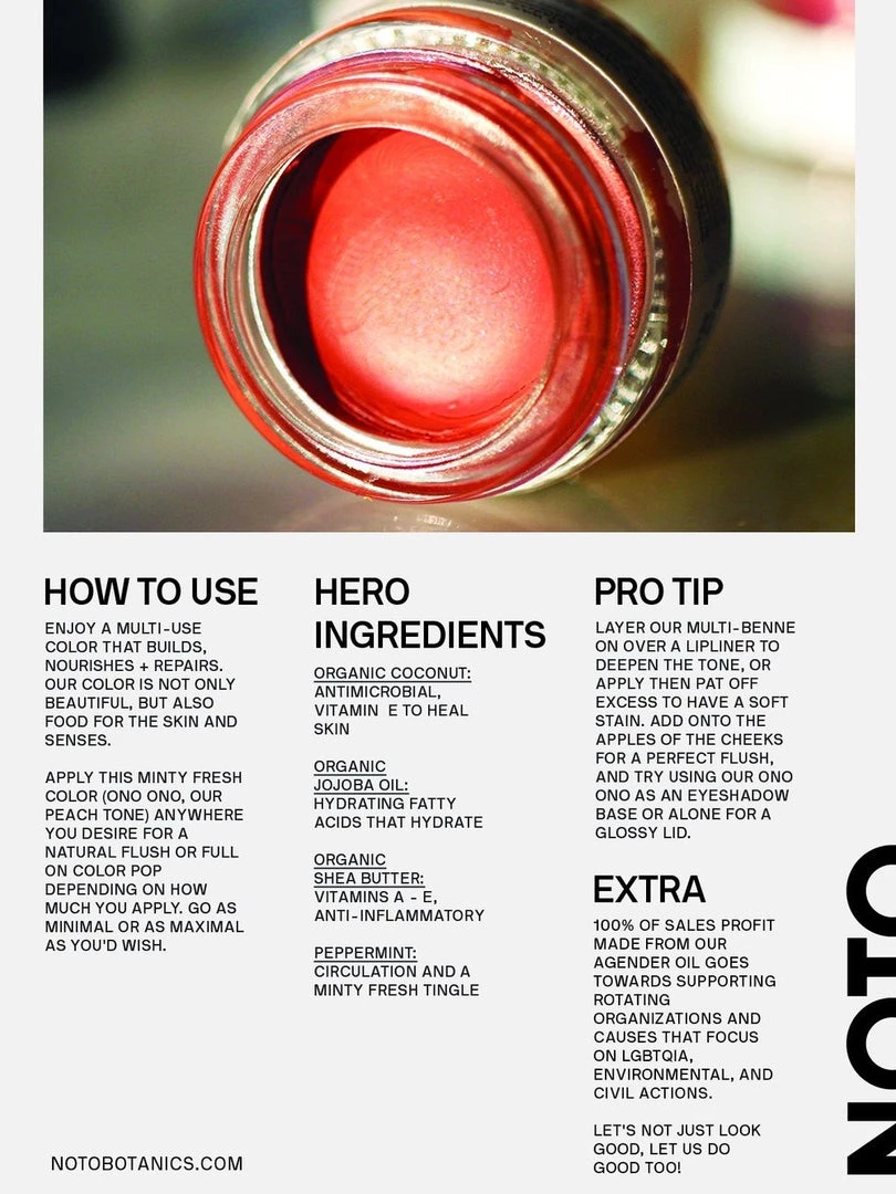 NOTO Multi-Bene Stain Stick – Ono Ono Bathroom 9 NOTO Multi-Bene Stain Stick – Ono Ono Bathroom