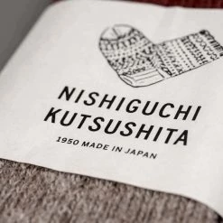 Nishiguchi Kutsushita Boston Slab Socks – Red Brick 12 Nishiguchi Kutsushita Boston Slab Socks – Red Brick