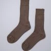 Nishiguchi Kutsushita Wardrobe Praha Cotton Socks – Chocolate Milk