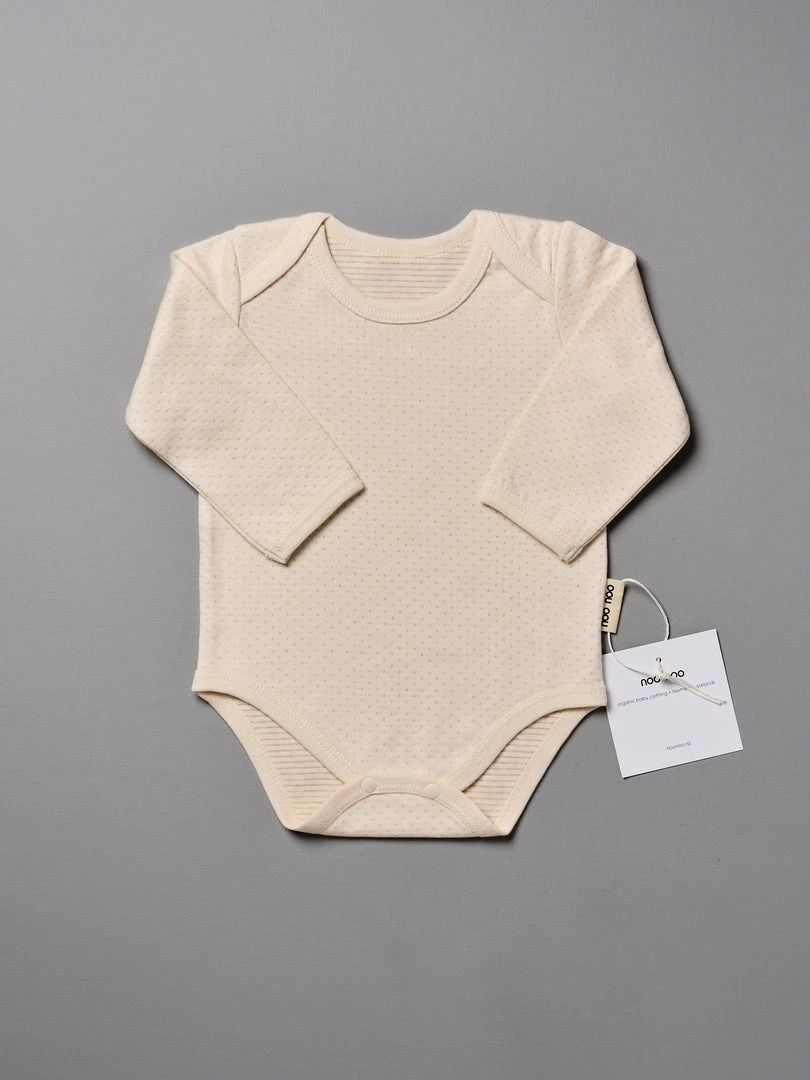 Noo Noo Organic Long Sleeve Onesie - Spot 1 Noo Noo Organic Long Sleeve Onesie - Spot