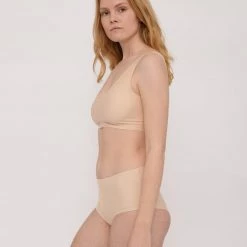 Organic Basics Wardrobe Invisible Cheeky High-Rise Briefs (2-pack) β Oak