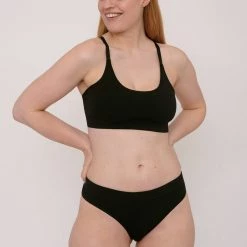 Organic Basics Organic Cotton Basic Bra – Black