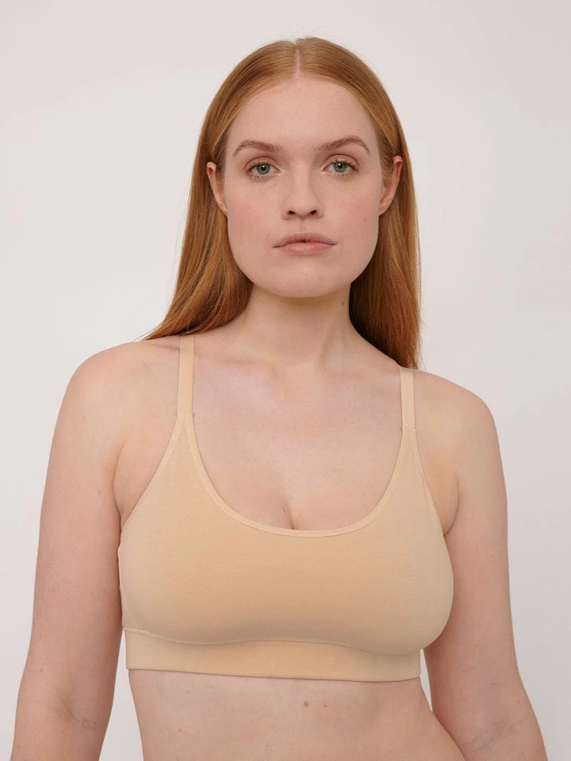 Organic Basics Organic Cotton Basic Bra – Oak 1 Organic Basics Organic Cotton Basic Bra – Oak