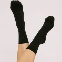 Organic Basics Organic Cotton Rib Socks (2-pack) – Black Wardrobe
