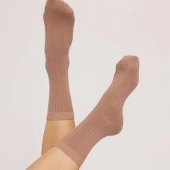 Organic Basics Organic Cotton Rib Socks (2-pack) – Dusty Rose