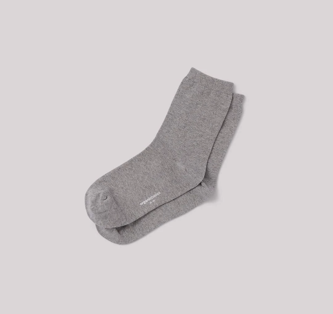Organic Basics Organic Cotton Socks (2-pack) – Grey 2 Organic Basics Organic Cotton Socks (2-pack) – Grey