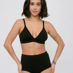 Organic Basics Organic Cotton Super High-Rise Briefs (2-pack) β Black Wardrobe