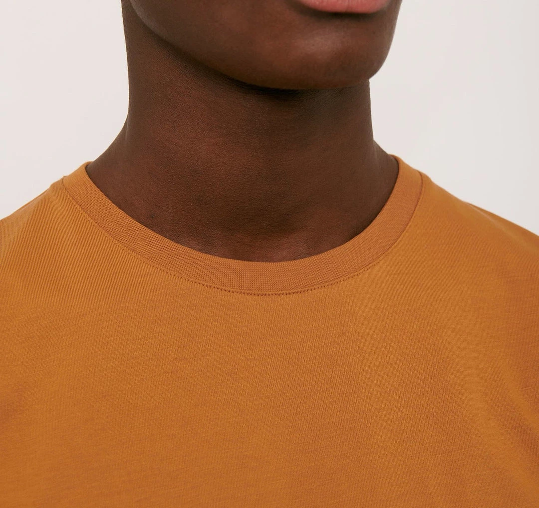 Organic Basics Organic Cotton Tee - Ocher Wardrobe 3 Organic Basics Organic Cotton Tee - Ocher Wardrobe