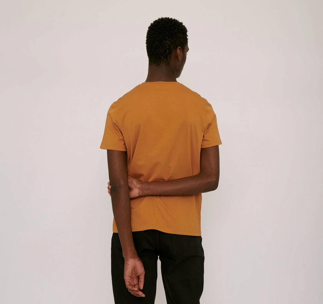 Organic Basics Organic Cotton Tee - Ocher Wardrobe 2 Organic Basics Organic Cotton Tee - Ocher Wardrobe