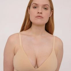 Organic Basics Organic Cotton Triangle Bra β Oak