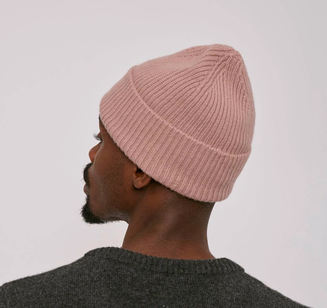 Organic Basics Recycled Wool Beanie – Dusty Rose 3 Organic Basics Recycled Wool Beanie – Dusty Rose