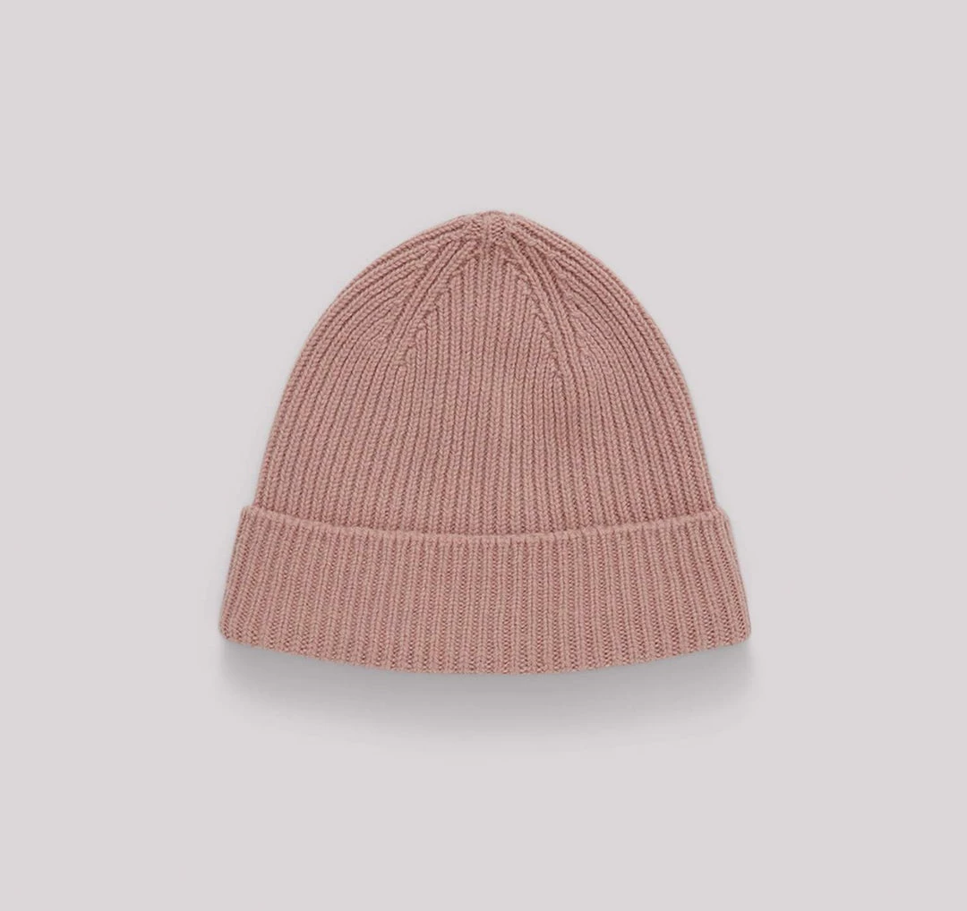 Organic Basics Recycled Wool Beanie – Dusty Rose 4 Organic Basics Recycled Wool Beanie – Dusty Rose