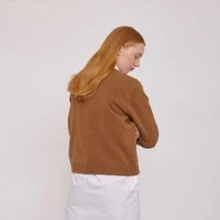 Organic Basics Recycled Wool Boxy Jumper – Camel