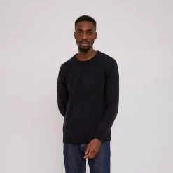 Organic Basics Recycled Wool Knit Jumper – Navy
