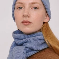 Organic Basics Recycled Wool Scarf – Light Blue Wardrobe