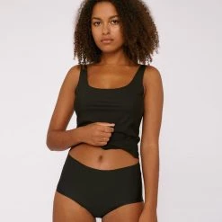 Organic Basics Invisible Cheeky High-Rise Briefs (2-pack) – Black