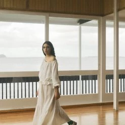 OVNA OVICH EOS Sale* Isadora Blouse - Ice White Tencel 9 OVNA OVICH EOS Sale* Isadora Blouse - Ice White Tencel