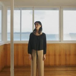 OVNA OVICH EOS Sale* Isadora Blouse - Midnight Black Tencel