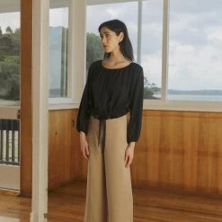 OVNA OVICH EOS Sale* Isadora Blouse - Midnight Black Tencel 10 OVNA OVICH EOS Sale* Isadora Blouse - Midnight Black Tencel