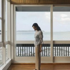 OVNA OVICH Obira Wrap Blouse - Hazy Blue EOS Sale*