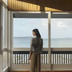 OVNA OVICH Obira Wrap Blouse - Hazy Blue EOS Sale* 6 OVNA OVICH Obira Wrap Blouse - Hazy Blue EOS Sale*