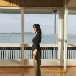 OVNA OVICH EOS Sale* Obira Wrap Blouse - Midnight Black 8 OVNA OVICH EOS Sale* Obira Wrap Blouse - Midnight Black